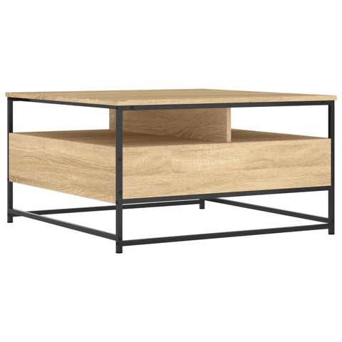 vidaXL Couchtisch Sonoma-Eiche 80x80x45 cm Holzwerkstoff