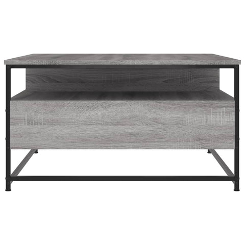 vidaXL Couchtisch Grau Sonoma 80x80x45 cm Holzwerkstoff