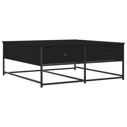 vidaXL Couchtisch Schwarz 100x99x40 cm Holzwerkstoff