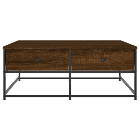 vidaXL Couchtisch Braun Eichen-Optik 100x99x40 cm Holzwerkstoff