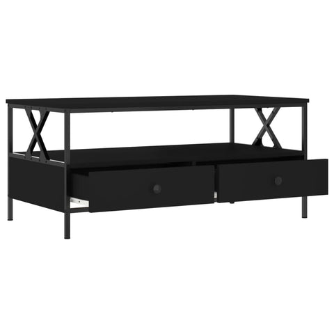 vidaXL Couchtisch Schwarz 100x51x45 cm Holzwerkstoff