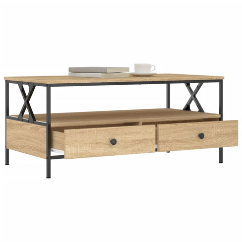 vidaXL Couchtisch Sonoma-Eiche 100x51x45 cm Holzwerkstoff