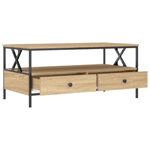 vidaXL Couchtisch Sonoma-Eiche 100x51x45 cm Holzwerkstoff