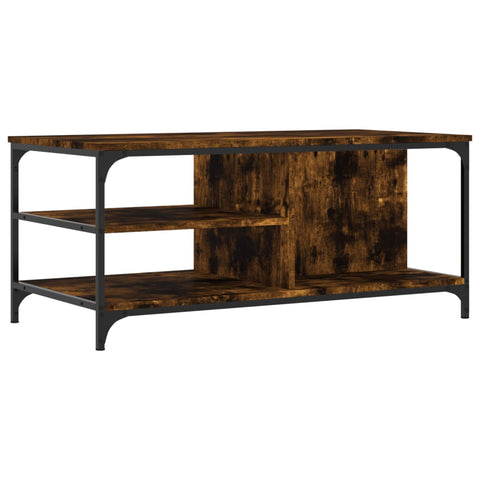 vidaXL Couchtisch Räuchereiche 100x50x45 cm Holzwerkstoff