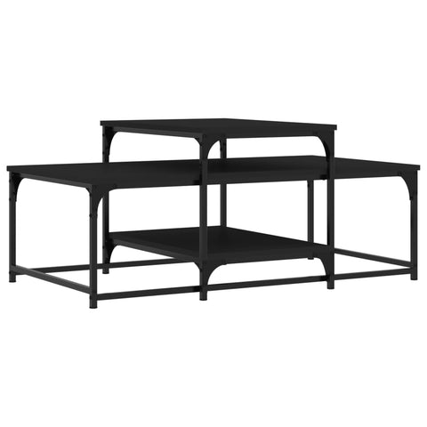 vidaXL Couchtisch Schwarz 102x60x45 cm Holzwerkstoff