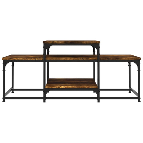 vidaXL Couchtisch Räuchereiche 102x60x45 cm Holzwerkstoff