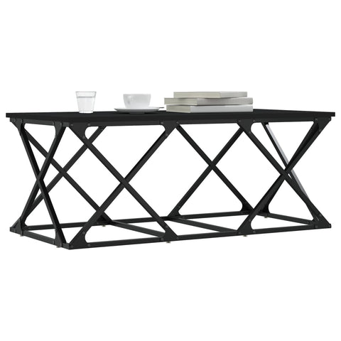 vidaXL Couchtisch Schwarz 100x49x40 cm Holzwerkstoff