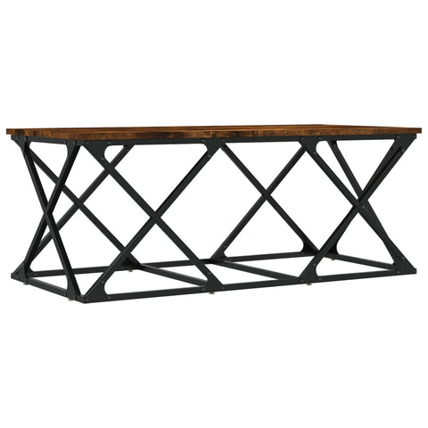 vidaXL Couchtisch Räuchereiche 100x49x40 cm Holzwerkstoff