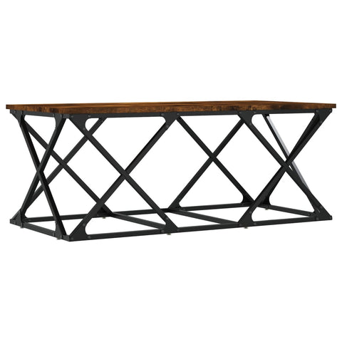 vidaXL Couchtisch Räuchereiche 100x49x40 cm Holzwerkstoff