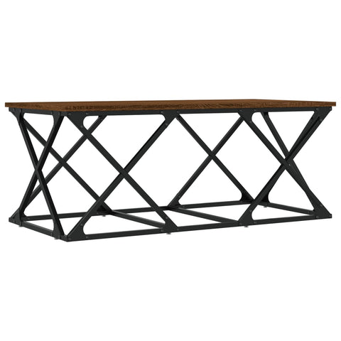 vidaXL Couchtisch Braun Eichen-Optik 100x49x40 cm Holzwerkstoff