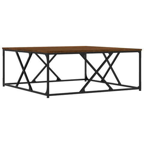 vidaXL Couchtisch Braun Eichen-Optik 100x100x40 cm Holzwerkstoff