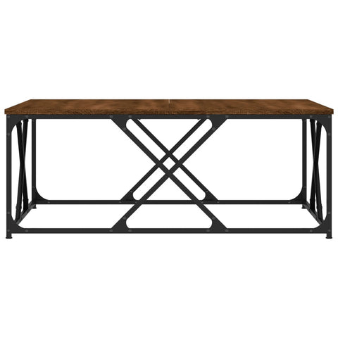 vidaXL Couchtisch Braun Eichen-Optik 100x100x40 cm Holzwerkstoff