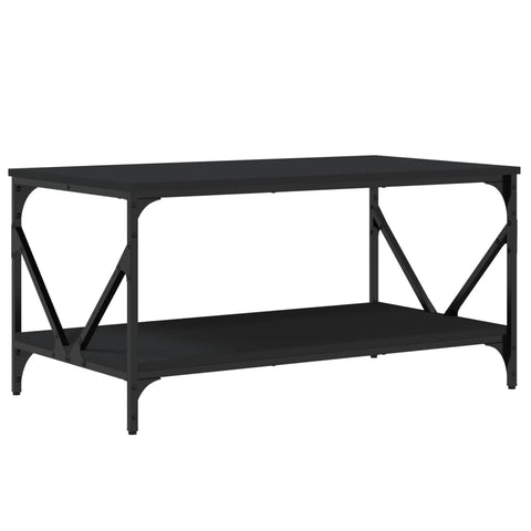 vidaXL Couchtisch Schwarz 90x50x45 cm Holzwerkstoff