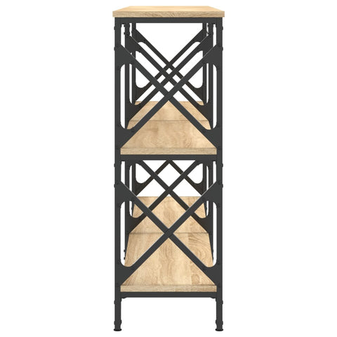 vidaXL Konsolentisch Sonoma-Eiche 156x28x80,5 cm Holzwerkstoff