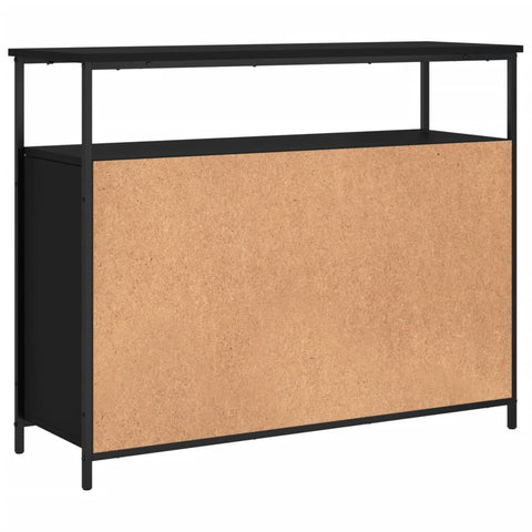 vidaXL Sideboard Schwarz 100x35x80 cm Holzwerkstoff