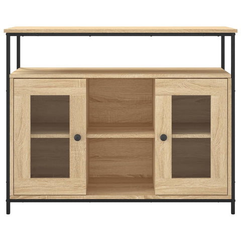 vidaXL Sideboard Sonoma-Eiche 100x35x80 cm Holzwerkstoff