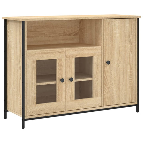 vidaXL Sideboard Sonoma-Eiche 100x35x75 cm Holzwerkstoff