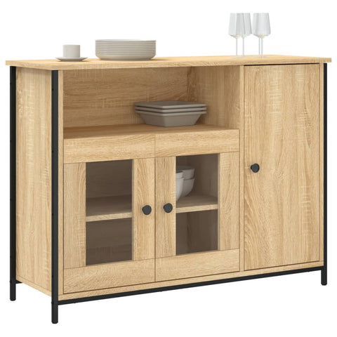 vidaXL Sideboard Sonoma-Eiche 100x35x75 cm Holzwerkstoff