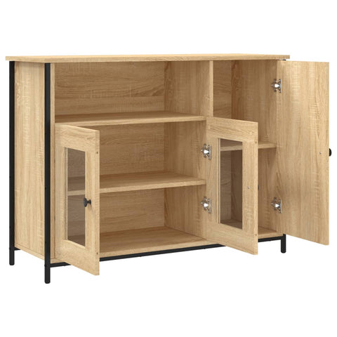 vidaXL Sideboard Sonoma-Eiche 100x35x75 cm Holzwerkstoff