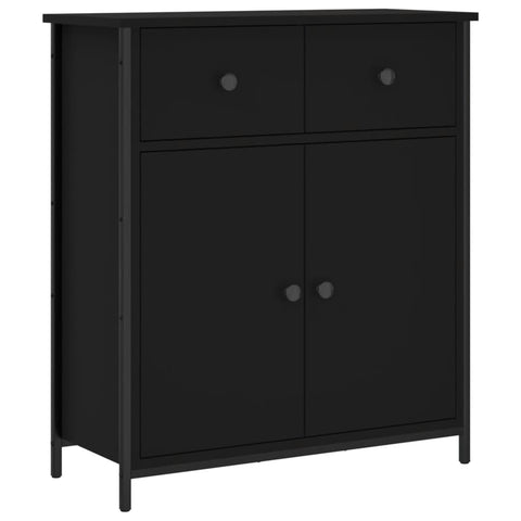 vidaXL Sideboard Schwarz 70x30x80 cm Holzwerkstoff