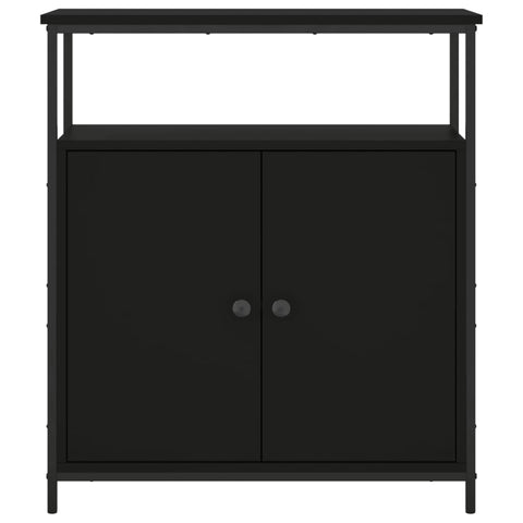 vidaXL Sideboard Schwarz 70x30x80 cm Holzwerkstoff