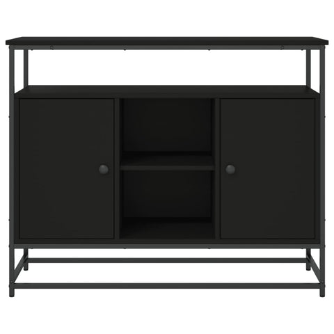 Sideboard Schwarz 100x35x80 cm Holzwerkstoff