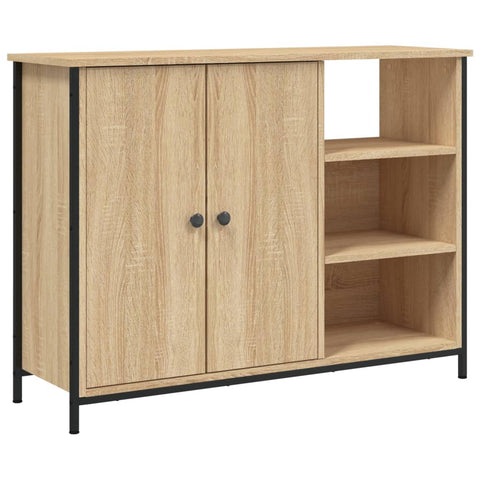 vidaXL Sideboard Sonoma-Eiche 100x33x75 cm Holzwerkstoff