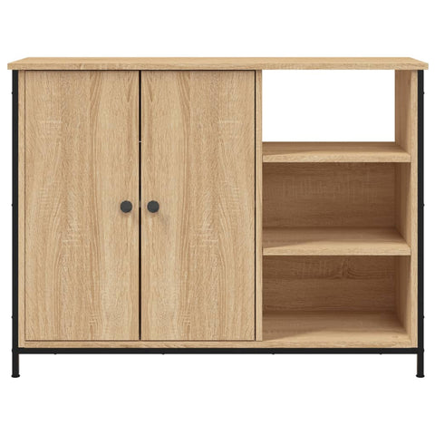 vidaXL Sideboard Sonoma-Eiche 100x33x75 cm Holzwerkstoff