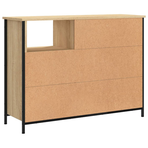 vidaXL Sideboard Sonoma-Eiche 100x33x75 cm Holzwerkstoff