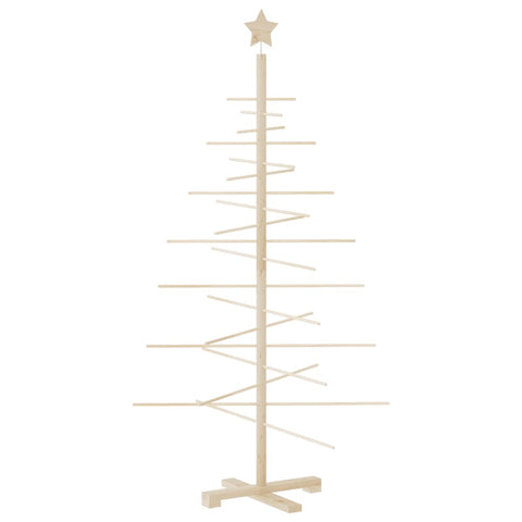 vidaXL Weihnachtsbaum Holz zum Schmücken 150 cm Massivholz Kiefer