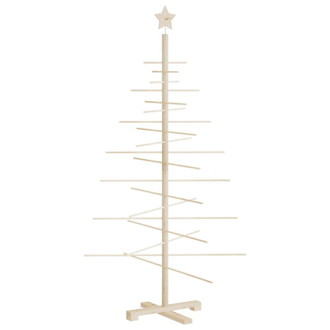 vidaXL Weihnachtsbaum Holz zum Schmücken 150 cm Massivholz Kiefer