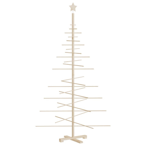 vidaXL Weihnachtsbaum Holz zum Schmücken 180 cm Massivholz Kiefer