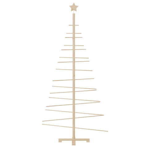 vidaXL Weihnachtsbaum Holz zum Schmücken 180 cm Massivholz Kiefer