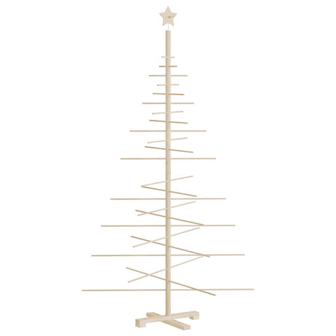 vidaXL Weihnachtsbaum Holz zum Schmücken 180 cm Massivholz Kiefer