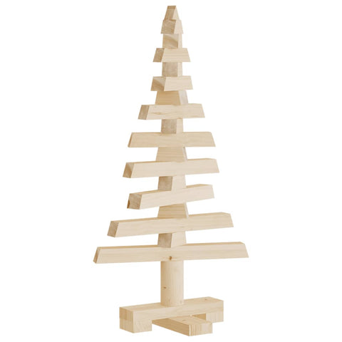 vidaXL Weihnachtsbaum Holz zum Schmücken 60 cm Massivholz Kiefer