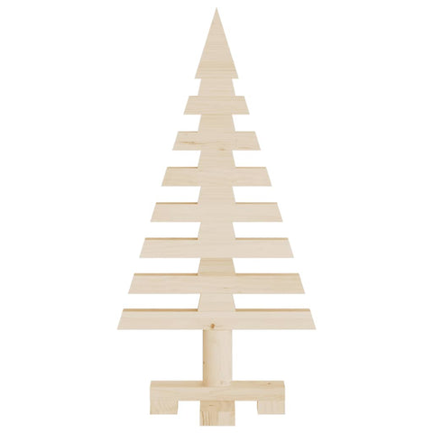 vidaXL Weihnachtsbaum Holz zum Schmücken 60 cm Massivholz Kiefer