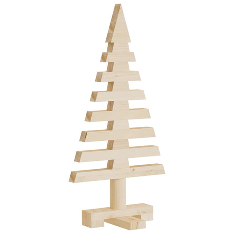 vidaXL Weihnachtsbaum Holz zum Schmücken 60 cm Massivholz Kiefer