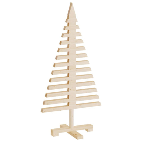 vidaXL Weihnachtsbaum Holz zum Schmücken 90 cm Massivholz Kiefer