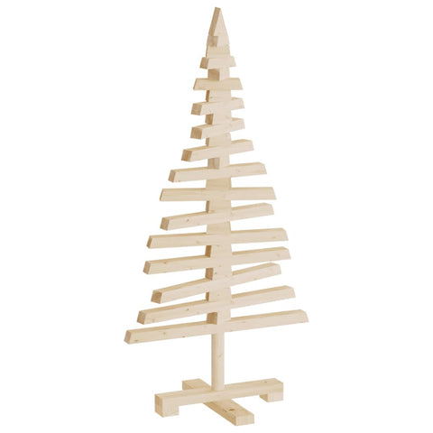 vidaXL Weihnachtsbaum Holz zum Schmücken 90 cm Massivholz Kiefer