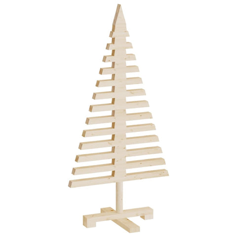 vidaXL Weihnachtsbaum Holz zum Schmücken 90 cm Massivholz Kiefer