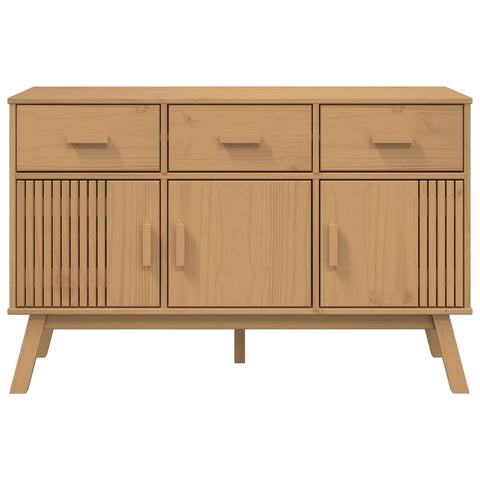 Sideboard OLDEN Braun 114x43x73,5 cm Massivholz Kiefer