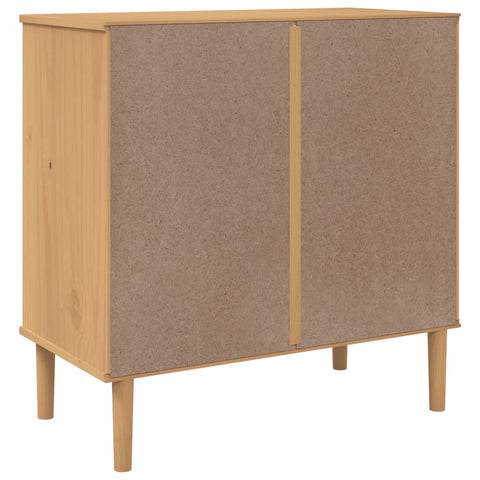 vidaXL Schubladenkommode SENJA Rattan-Look Braun 80x40x80 Kiefernholz