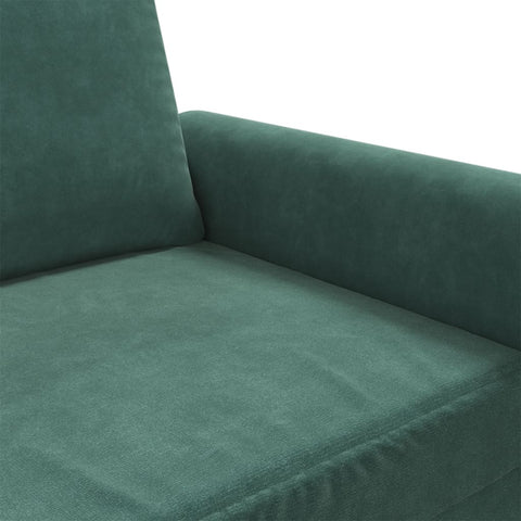 2-Sitzer-Sofa Dunkelgrün 140 cm Samt