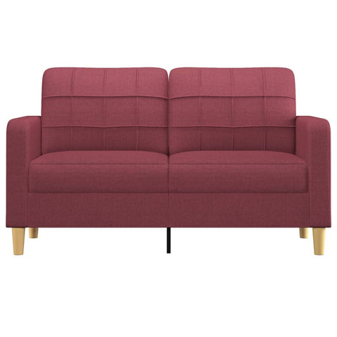 2-Sitzer-Sofa Weinrot 140 cm Stoff