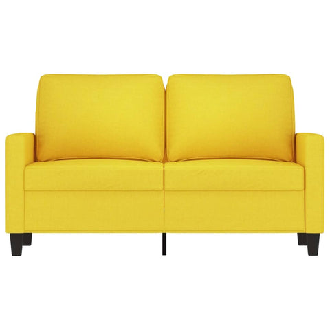 2-Sitzer-Sofa Hellgelb 120 cm Stoff