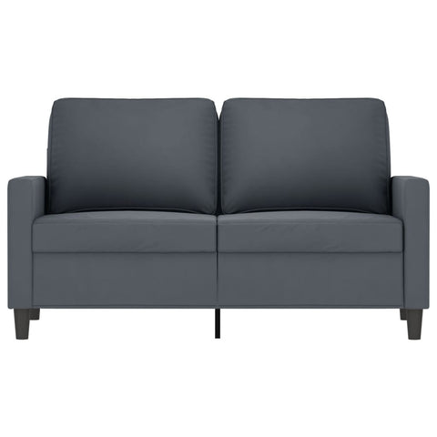 2-Sitzer-Sofa Dunkelgrau 120 cm Samt