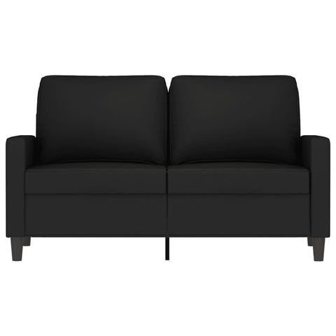 2-Sitzer-Sofa Schwarz 120 cm Samt