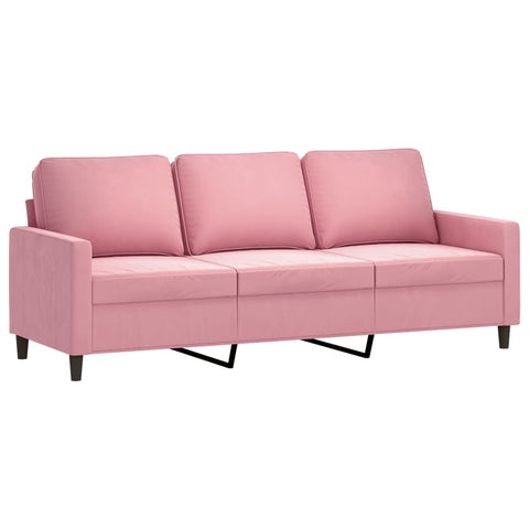 3-Sitzer-Sofa Rosa 180 cm Samt