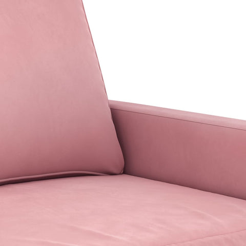 3-Sitzer-Sofa Rosa 180 cm Samt