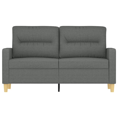 2-Sitzer-Sofa Dunkelgrau 120 cm Stoff